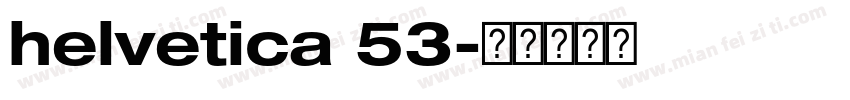helvetica 53字体转换
